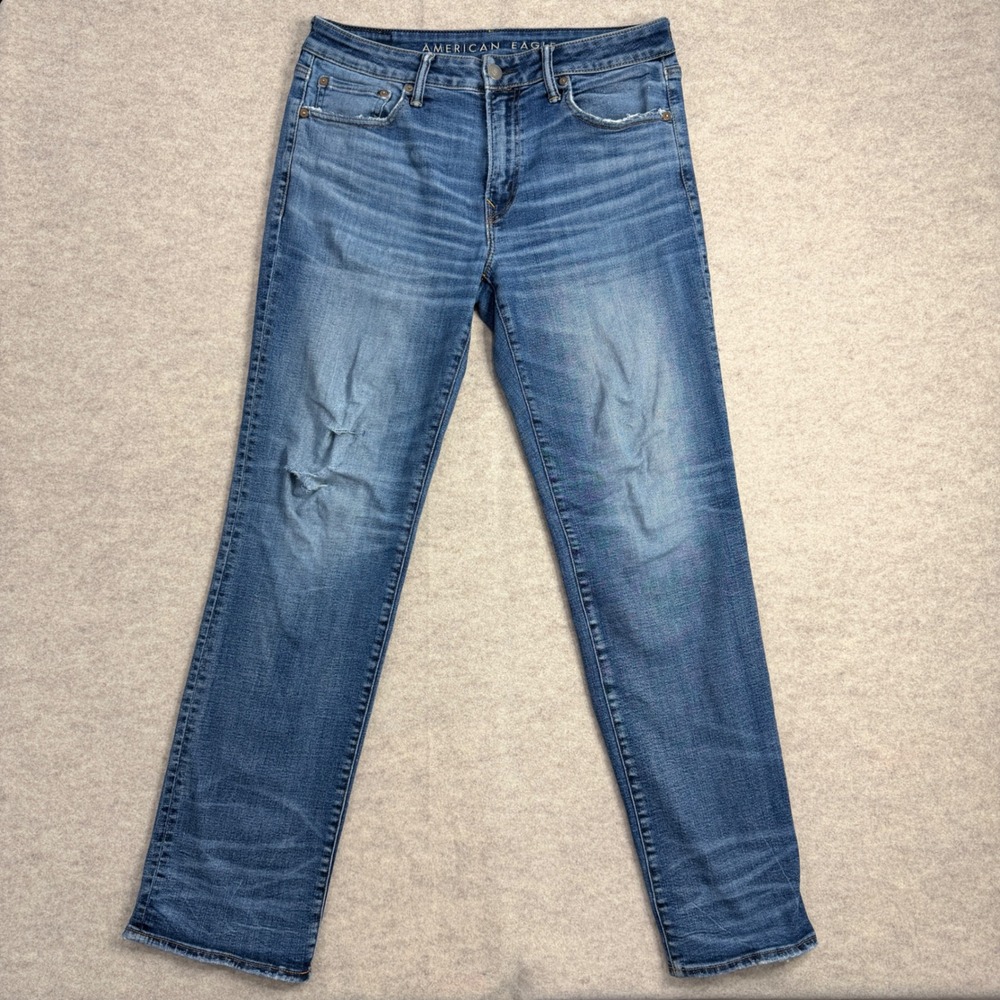 American Eagle Original Bootcut Jeans Mens 33x34 Medium Wash Next Level Flex